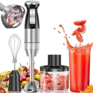 Imagem de Mixer 3 em 1 Preto, Mix 3 em 1, Mixer inox, Mixer de Mão, Mixer 3 em 1 Inox 800W, Mixer, Mixer Portatil, Mixer Misturador Multiuso 3 em 1, 2 Velocidades, 3 Acessórios, 127V, Capacidade 800ml