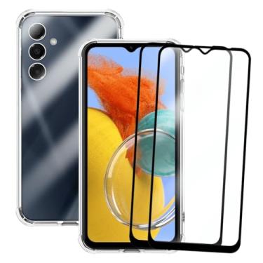 Imagem de Capa Capinha Case Anti Shock Slim Compatível Samsung Galaxy M14 e 2 Pelicula de Vidro 3d Cobre Toda Tela