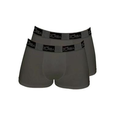 Imagem de Kit com 2 Cuecas Boxer Zorba 717, Cinza, M