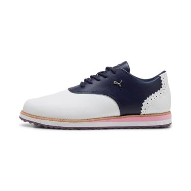 Imagem de Puma Tênis de golfe feminino Avant Golf, Puma Azul-marinho branco, 36
