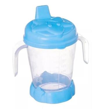 Imagem de Copo Com Bico Infantil Treinamento 200 Ml Usual Utilidades, Azul