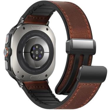 Imagem de Pulseira de relógio WestEagle Magnetic Leather Samsung Galaxy 47mm