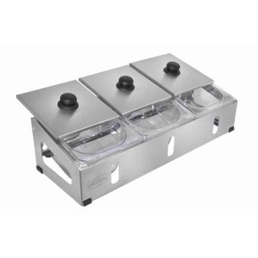 Imagem de Condimentadora Pizzarola Profissional Parede Bancada Inox G14 - Aisa d