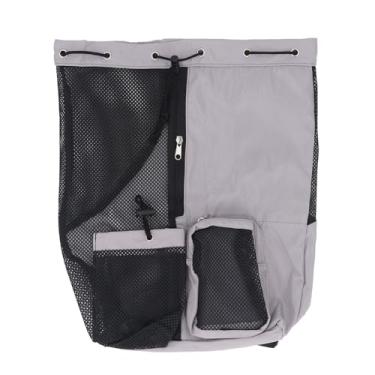 Imagem de Mochila de Esportes Aquáticos, Bolsa de Natação de Nylon de Bolso Seco Molhado Mochila de Praia de Cordas de Tração Com Bolsos de Malha Dianteira para Camping de Ciclismo de Surf