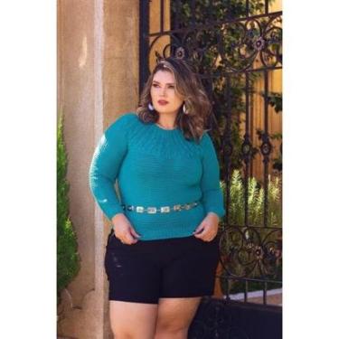 Imagem de Suéter Blusa De Frio Feminina Tricot Premium Inverno Plus Lã-Feminino