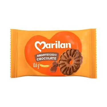 Imagem de Biscoito Chocolate Amanteigado Sachê Marilan - 200 Unidades 8,6g