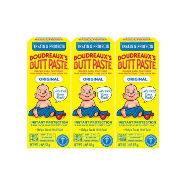 Imagem de Creme para assaduras Boudreaux's Butt Paste Original 60mL x3