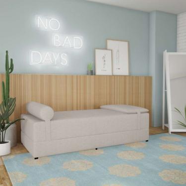 Imagem de Sofá-Cama Casal 3 Lugares Dinorá Linho Cru