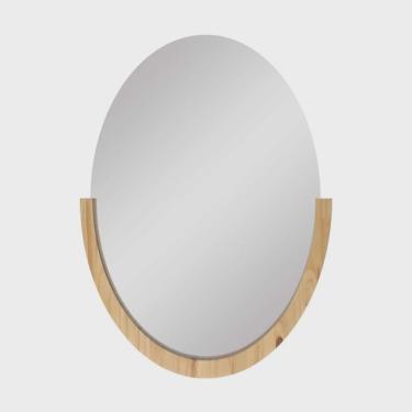 Imagem de Espelho Decorativo Midle Pinus 60x40cm Oval