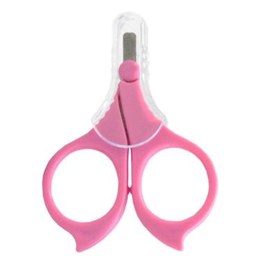 Imagem de Tesoura Para Unha De Bebê Line Rosa/Azul - Rosa