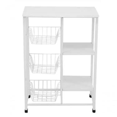 Imagem de Fruteira E Suporte Microondas Bebedouro Cor: Branco