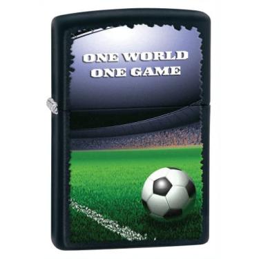 Imagem de Design de futebol americano mais leve Zippo Classic Black Matte