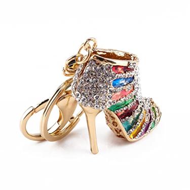 Imagem de Chaveiro de Batom de Bolsa Saco Charme Pingente Chaveiro Presente-chaveiro de e Elegante