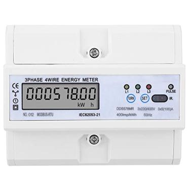 Imagem de 3 Fase 4 Medidor de Energia do Fio Monitor de Energia Analisador de Energia Com Rs485 Comunicação Display LCD para Fator de Potência de Frequência de Corrente de Tensão