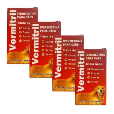 Imagem de 16 Comprimidos Mastigáveis Anti Pulgas Carrapatos Vermes e Sarna para 