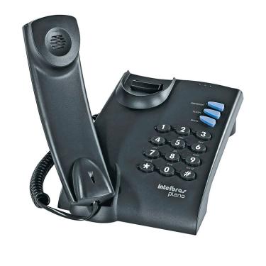 Imagem de Telefone Fixo Intelbras Pleno Sem Chave de Bloqueio Grafite