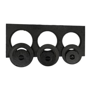 Imagem de Chapa de Fogão à Lenha 3 Bocas Ferro Fundido Com Redutores Formato Cha