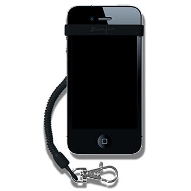Imagem de Suporte universal para smartphone myBunjee com chaveiro compatível com iPhone 3/3G/3GS/4/4S/5, HTC, BlackBerry, Samsung e Nokia Devies - Preto