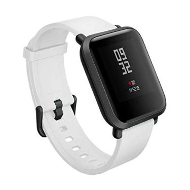 Imagem de COLAPOO Pulseiras de silicone de 20 mm compatíveis com Amazfit Bip/Bip Lite/Bip S/Bip U, pulseiras de liberação rápida para Amazfit GTS/GTS 2 / GTS 2 Mini (branca)