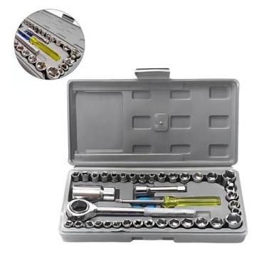 Imagem de Conjunto Ferramentas Profissional Chave Catraca - 40 Peças - Aiwa