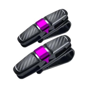 Imagem de Viseira De Sol Do Carro Portátil Óculos De Sol Clipe Titular Abs Caso 