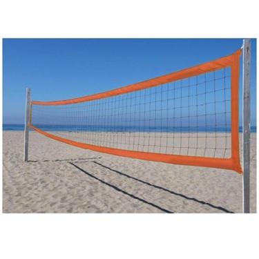 Imagem de Rede De Volei Oficial De Praia 4 Faixas Nylon Rythmoon-Unissex