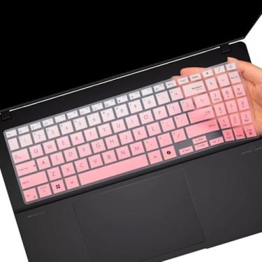 Imagem de Capa de teclado para ASUS Vivobook 15 M5506 S5506 Q5506 Q5507 S5507 S5507QA 39.6 cm, VivoBook 16 M1607 X1607QA M5606 S5606/VivoBook V1607QA V360 Capa protetora para teclado de laptop de 7 40.6 cm