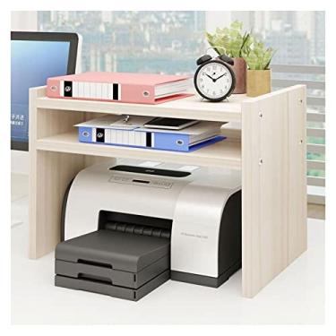 Imagem de Suporte de impressora, suporte de impressora, suporte de impressora a laser, copiadora, scanner, prateleira com armazenamento de madeira, mesa, suporte de impressora para mesa, suporte de impressão de