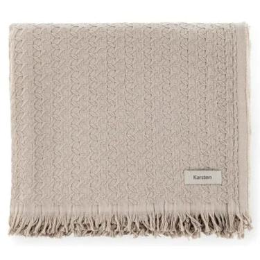 Imagem de Manta para Sofá Karsten Movaz 1.50 x 2.00 Mts Algodão Porcelana