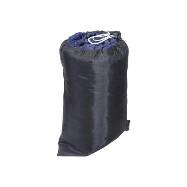 Imagem de Saco de dormir solteiro com ziper lateral e bolsa para transporte - Be
