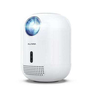Imagem de Mini Projetor Portátil ALLIWAVA PR350 - 4K, 1080P e 300 Lumens