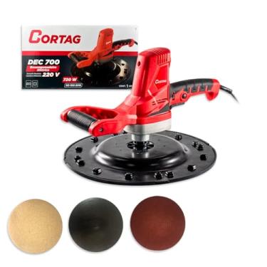 Imagem de Cortag Desempenadeira Elétrica para Reboco Dec-700, 720w Parede Textura Revestimento Massa Corrida Calfino - 220v