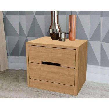 Imagem de Mesa Cabeceira S822 c/ 2 Gavetas Canela - Kappesberg