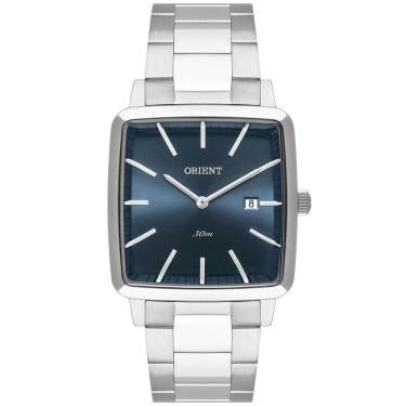Imagem de Relógio ORIENT masculino azul prata quadrado GBSS1056 D1SX