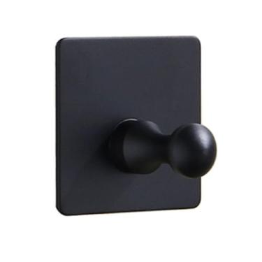 Imagem de Porta de chuveiro de banheiro com gancho único e duplo sobre porta de vidro, porta-toalhas de aço inoxidável sem perfuração, suporte para toalhas, 08, G