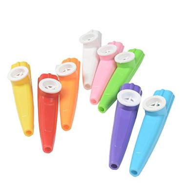 Imagem de ccHuDE 10 Peças De Instrumentos Musicais Plástico Kazoos, Brinquedo Para Crianças E Adultos, Diafragmas Flauta Kazoo, Violão, Violino, Lembrancinhas Festa