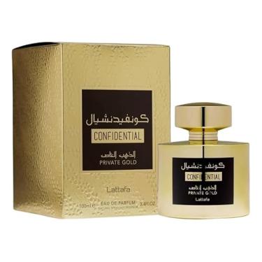 Imagem de Perfume Árabe Original Confidential Private Gold - Unissex - 100ml - Original e Lacrado