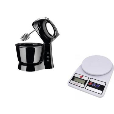 Imagem de Batedeira Mondial Black B-44 com 3 Velocidades Preta 127 V Mais Brinde