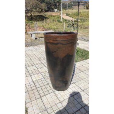 Imagem de Vaso De Planta Grande Cone Brilhante Luxo Decorativo XGG - Renovar Art