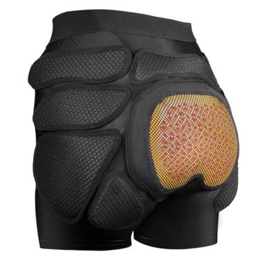 Imagem de Short acolchoado protetor de impacto, almofadas de quadril de poliuretano para jovens mulheres e mulheres, almofada de proteção de cóccix para esqui, snowboard, patinação, skate