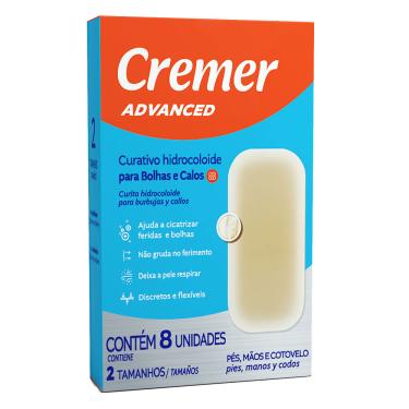 Imagem de Curativo Hidrocoloide Cremer Advanced Bolhas E Calos 8 Unidades