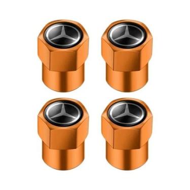 Imagem de Mercedes Benz AMG Tampa Da Haste Do Pneu Do Carro 4 Unidades Em Liga D