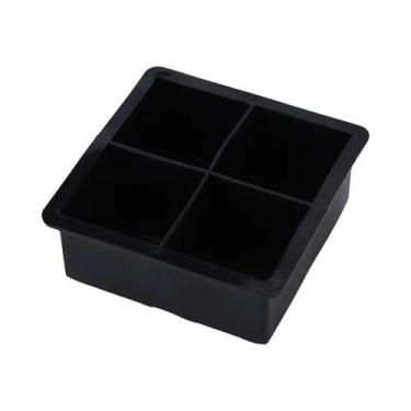 Imagem de Forma De Gelo Grande De Silicone Com 4/6/8/15 Cubos, Formato Quadrado 