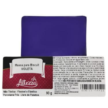 Imagem de Massa De Biscuit Colorida Altezza 90 Gramas Sem Ftalatos Porcelana Fria - Escolha As Cores (Violeta)