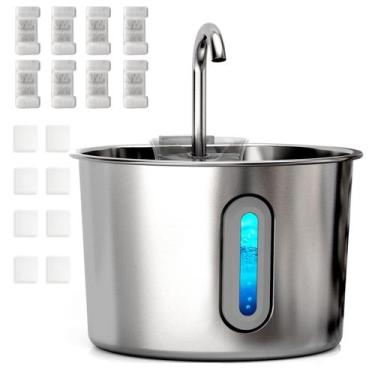 Imagem de Fonte de água Cat HAJXM 2.2L em aço inoxidável com 8 filtros