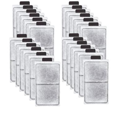 Imagem de ELCCOTYA Pacote com 24 cartuchos de filtro de aquário PF-S para filtros de energia Top Fin Silenstream PF10, cartuchos de filtro de aquário de carbono de substituição