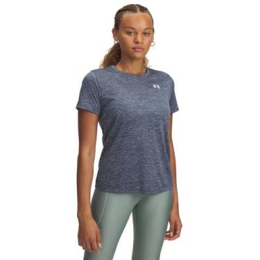 Imagem de Camiseta de Treino Under Armour Tech Twist Feminina, Cinza, M