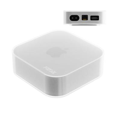 Imagem de PZOZ Capa protetora para Apple TV 4K 2022, capa protetora de silicone macio, antiarranhões, impermeável, à prova de choque, à prova de poeira, compatível com Apple TV 4K (3ª geração) Wi-Fi + Ethernet
