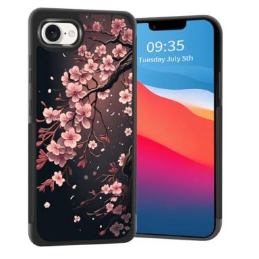 Imagem de Vobber Capa para iPhone 16e, capa protetora fina com arquitetura antiarranhões TPU à prova de choque para iPhone 16e 6,1 polegadas 2025, árvore de cerejeira