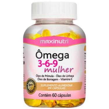 Imagem de ômega 3,6,9 Mulher (Linhaça, Prímula e Borragem) + Vitamina E 60 cápsu